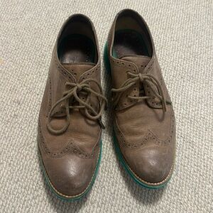 Cole Haan Lunargrand Brown leather Wingtip, Sneakers Shoes Women’s 9